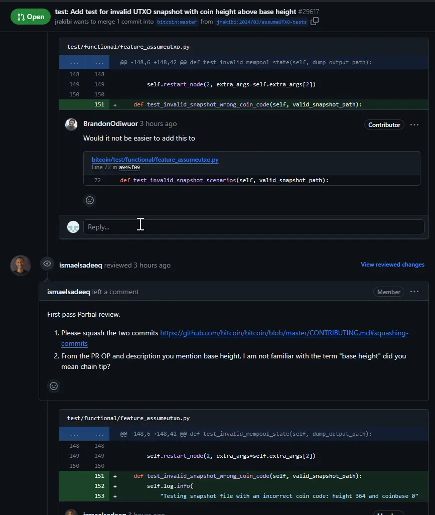 pull request discussion