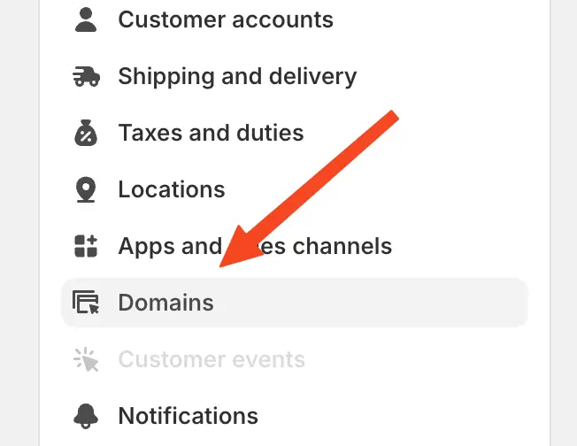 Go to "Domains" in Shopify admin to find your store domain