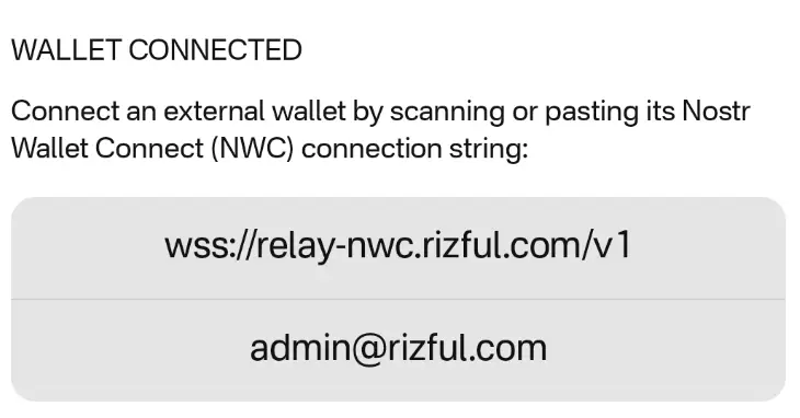 Primal will now confirm that Rizful is connected