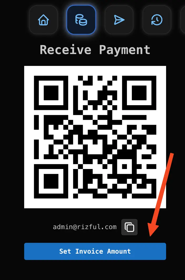 Set the invoice amount