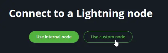 Click 'Use custom node'