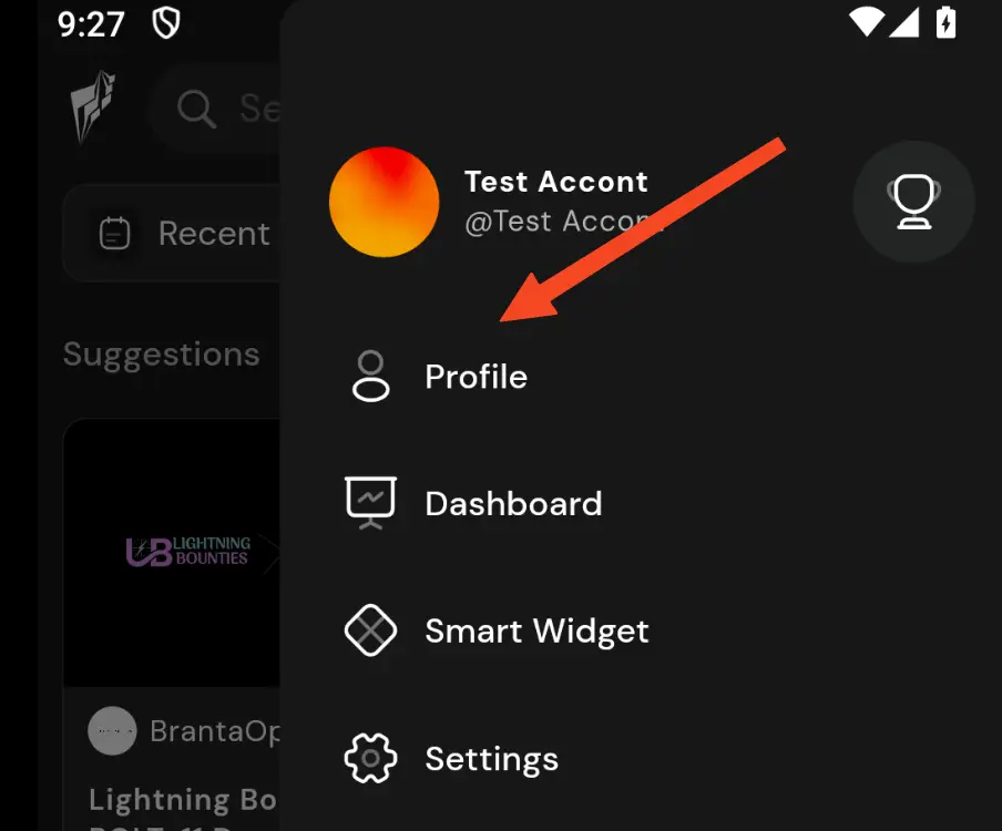 Go to your Profile in YakiHonne's settings
